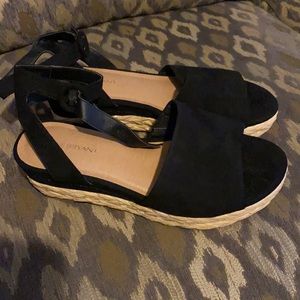 Brand new black espadrilles